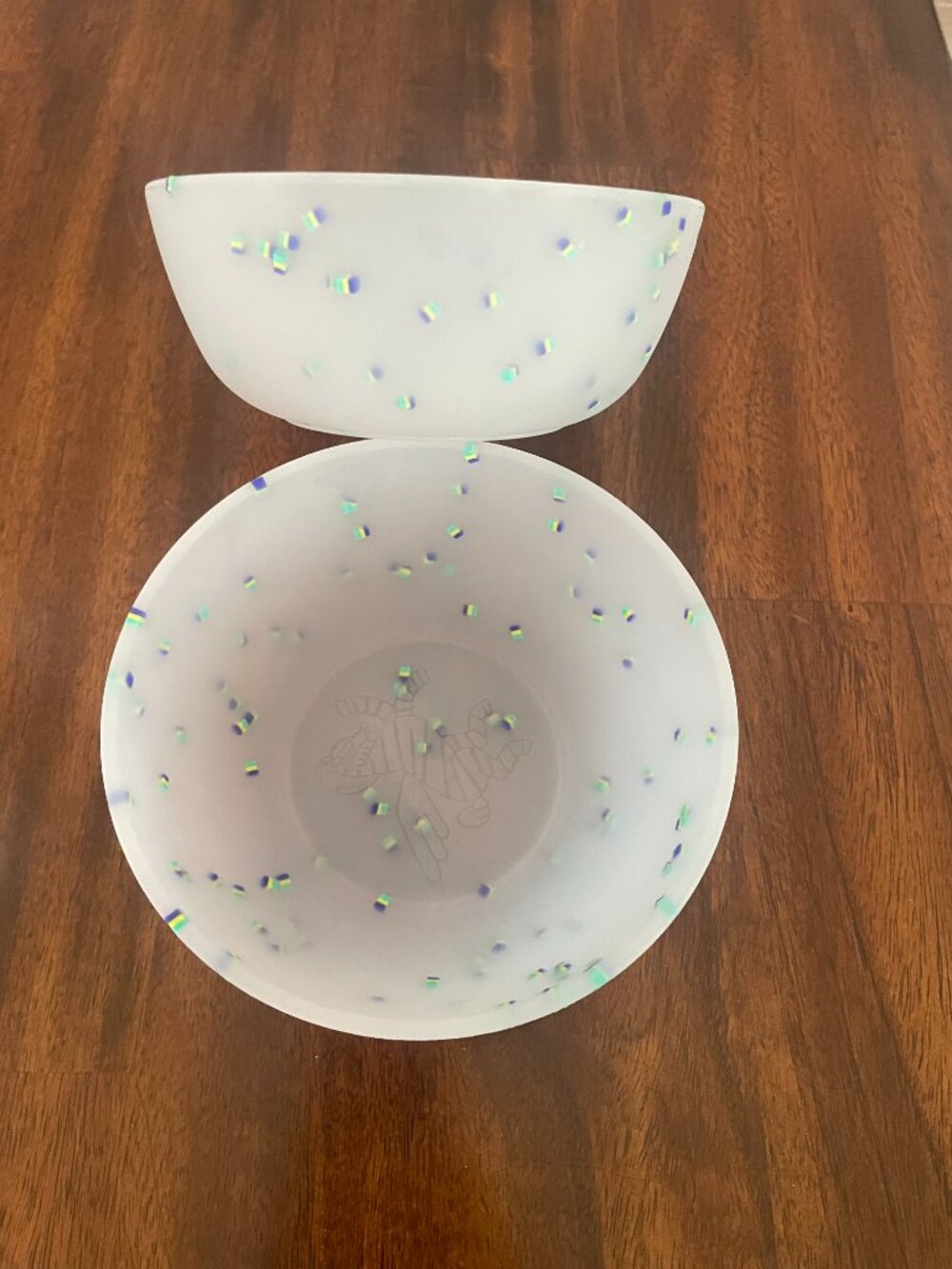 Magic Spoon Confetti Silicone Cereal Bowl 6 Inches Set of 2